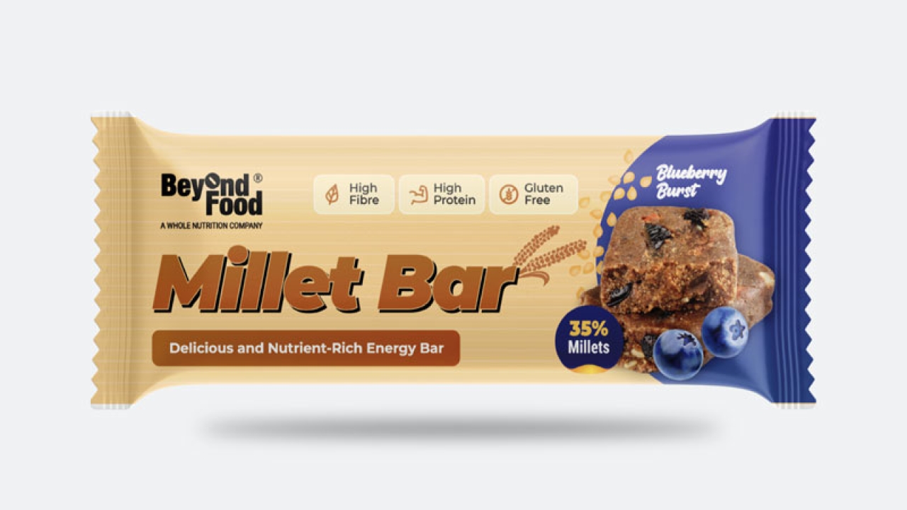 Beyond Food's Millet Protein Bars: Fuel Your Body with Wholesome Goodness!