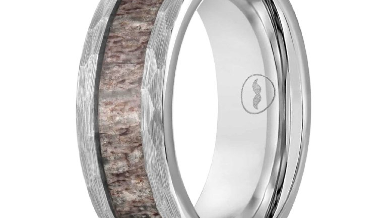 Make a statement on your wedding day with a Mens Antler Ring!