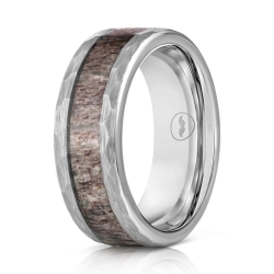 Make a statement on your wedding day with a Mens Antler Ring!