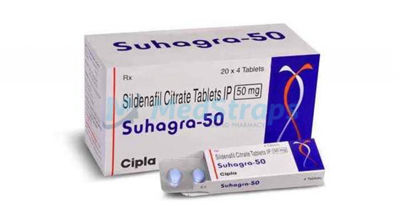 Suhagra 50mg | Buy Suhagra 50 mg Tablets | Uses, Reviews, Side effects