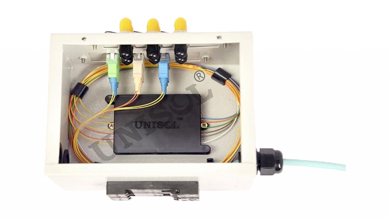 Micro Din Rail Mount Fiber Optic Patch Panel