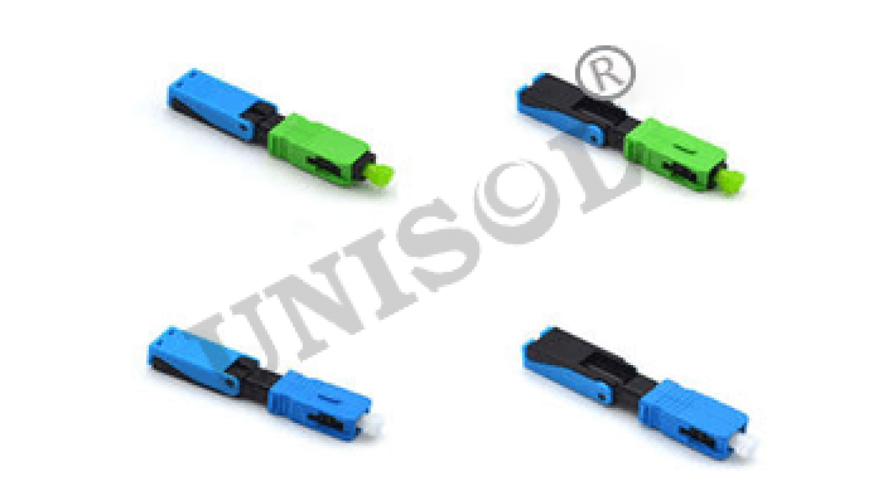 Different types of Fiber optic connectors.